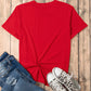 Graphic Round Neck Short Sleeve T-Shirt