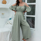 Spaghetti Strap Wide Leg Jumpsuit