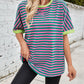 Lovelet Striped Round Neck Half Sleeve T-Shirt