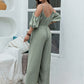 Spaghetti Strap Wide Leg Jumpsuit