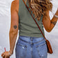 Waffle-Knit Scoop Neck Tank