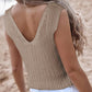 V-Neck Wide Strap Knit Vest