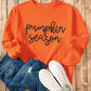 Letter Round Neck Long Sleeve Sweatshirt