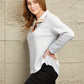 Spliced Plaid Quarter-Snap Mock Neck Top