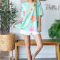 HOPELY Floral Waffle Oversize T-Shirt