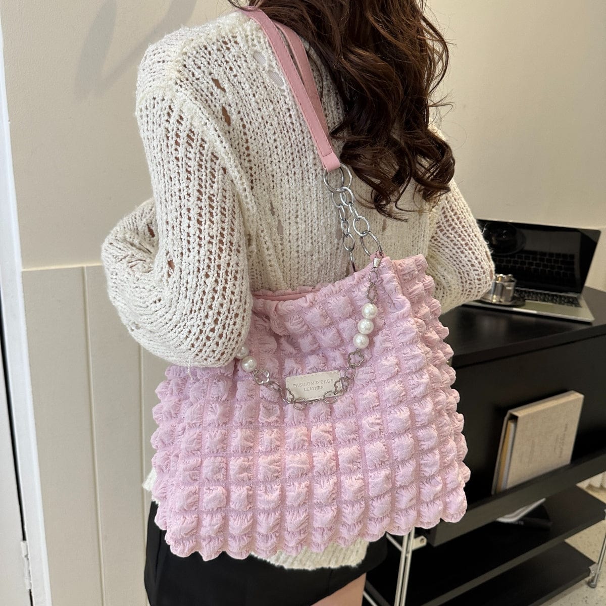 Cloud Puffy Polyester Tote Bag