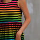 FAM-FAM Round Neck Wide Strap Mini Dress