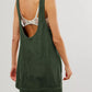 Mandy Round Neck Wide Strap Mini Dress with Pockets