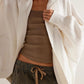 Exposed Seam Open Front Batwing Sleeve Hooded Cardigan