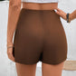 Pocketed High Waist Shorts