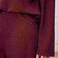 V-Neck Long Sleeve Top and Wide Leg Pants Set