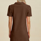 Double Take Full Size Texture Short Sleeve Dress