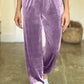 Pocketed Elastic Waist Joggers