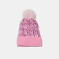Thermal Knit Hat with Pompom