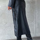 Slit Midi Skirt with Pockets