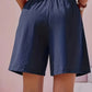 Full Size Pocketed Elastic Waist Shorts