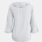 Full Size Ruffled V-Neck Flounce Sleeve Blouse