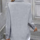 Button Up Collared Neck Long Sleeve Shirt