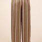 Mittoshop Striped Satin Elastic Waist Wide Leg Pants