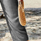 Pocketed Elastic Waist Capris