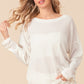 BiBi Waffled Backless Drawstring T-Shirt - Brand BiBi