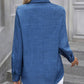 Button Up Collared Neck Long Sleeve Shirt