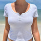 Devine Button Detail Short Sleeve T-Shirt