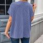 Lovelet Round Neck Short Sleeve Rib T-Shirt
