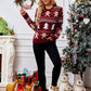 Gingerbread Round Neck Long Sleeve Sweater