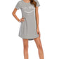 Graphic Round Neck Short Sleeve Lounge Dress