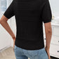 Round Neck Half Sleeve Knit Top