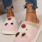 Elk Furry PVC Flat Slippers