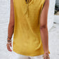 Sara Mia Swiss Dot Round Neck Tank