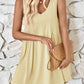 Full Size Plunge Wide Strap Mini Tank Dress