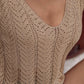 Openwork V-Neck knit Vest