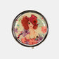 Nicole Lee USA Print Metallic Circular Small Pill Case
