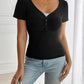 Devine Decorative Button Short Sleeve T-Shirt