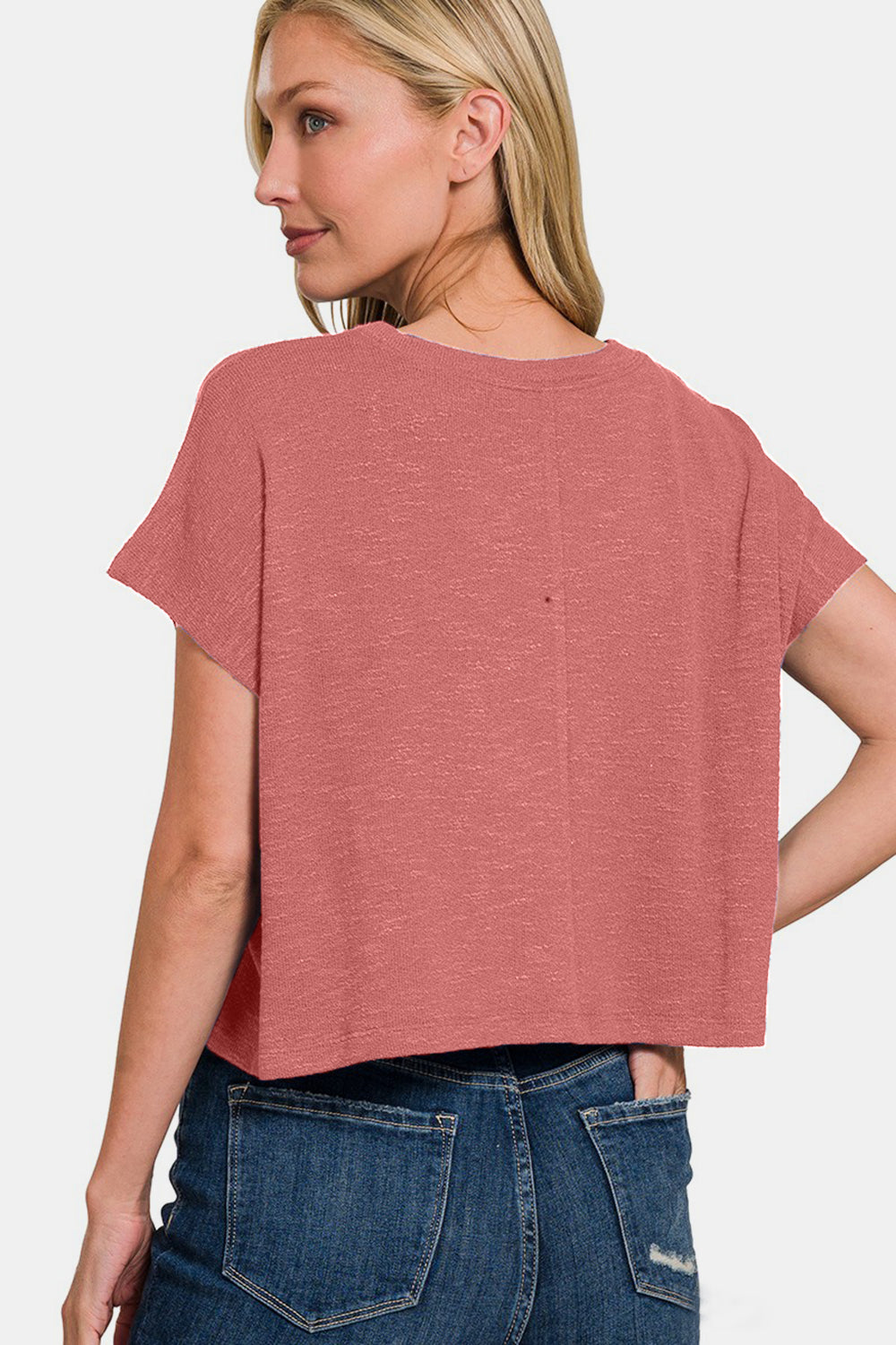 Zenana Round Neck Short Sleeve T-Shirt *