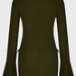 Mock Neck Long Sleeve Mini Dress