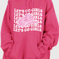 Simply Love Simply Love Full Size LET’S GO GIRLS Graphic Dropped Shoulder Hoodie