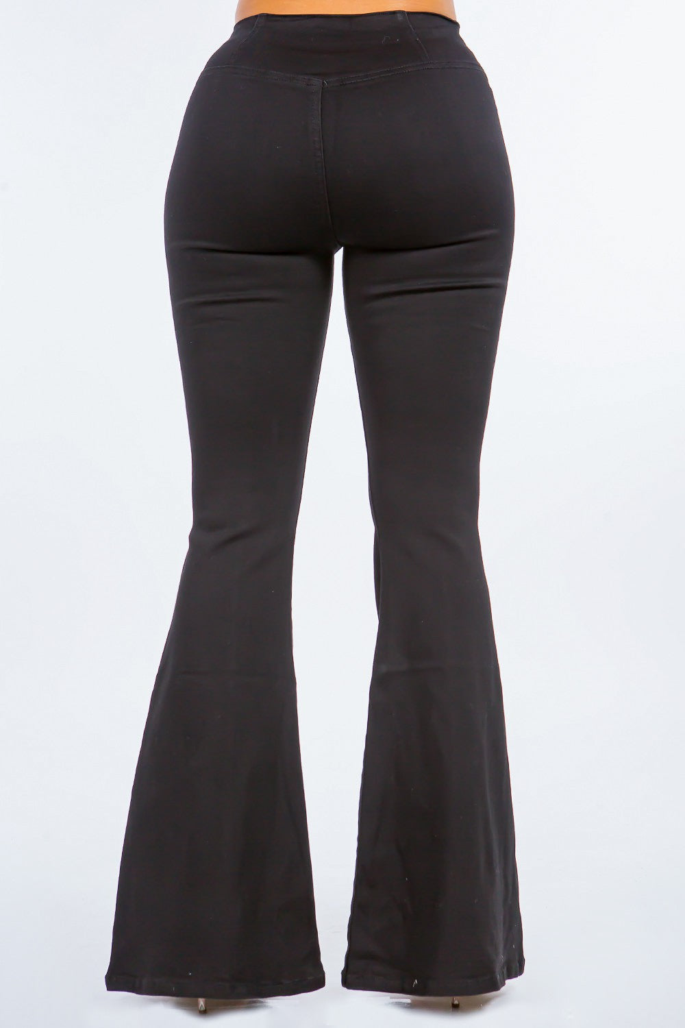 American Bazi High Waist Pull On Flare Jeans *