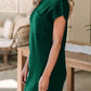 Mock Neck Short Sleeve Sweater Dress