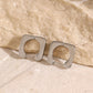 18K Gold-Plated Stainless Steel Square Earrings