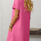 Mandy Square Neck Short Sleeve Mini Dress