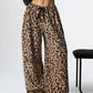 Leopard Wide Leg Plush Pants