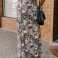 Floral Elastic Waist Maxi Skirt