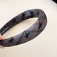 Bow Plaid Polyester Hair Headband
