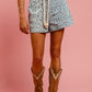 BiBi Rope Belt Leopard Shorts - Brand BiBi