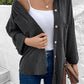 Malibu Dreams Dropped Shoulder Long Sleeve Shirts with Pocket