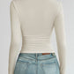 Mock Neck Long Sleeve T-Shirt